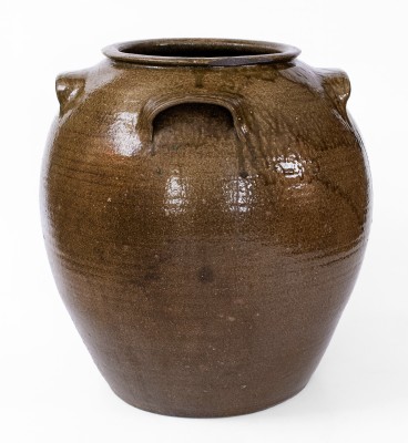 Exceptional 15 Gal. JCM Four-Handled Stoneware Jar