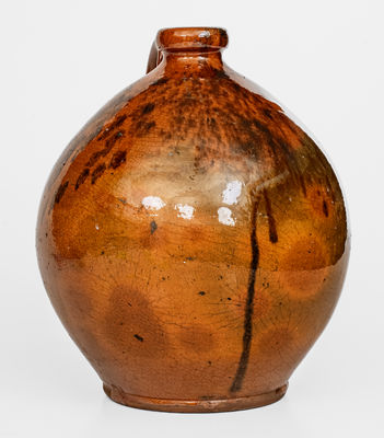 Glazed Redware Jug, PA origin, second or third quarter 19th century.