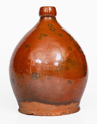 Glazed Northeastern Redware Jug, 19th century