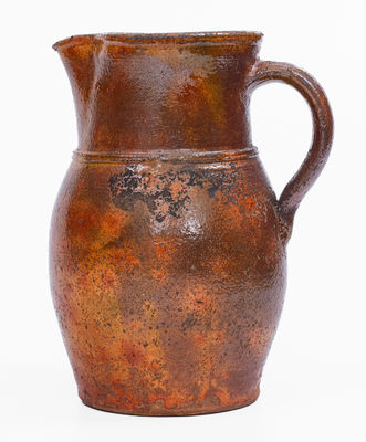 Glazed Redware Pitcher, possibly Isaac Good, Rockingham County, VA