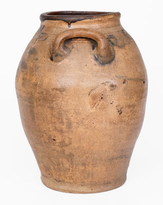 Two-Gallon C. CROLIUS / MANUFACTURER / NEW-YORK Stoneware Jar, early 19th century
