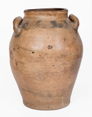 Two-Gallon C. CROLIUS / MANUFACTURER / NEW-YORK Stoneware Jar, early 19th century