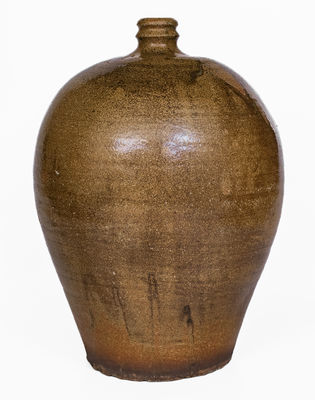 Three-Gallon Edgefield District, SC Stoneware Jug, Stamped