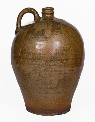 Three-Gallon Edgefield District, SC Stoneware Jug, Stamped