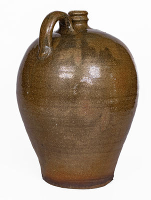 Three-Gallon Edgefield District, SC Stoneware Jug, Stamped