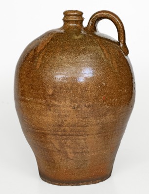 Three-Gallon Alkaline-Glazed Stoneware Jug, Stamped 