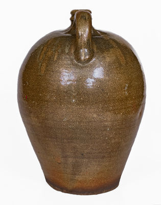 Three-Gallon Edgefield District, SC Stoneware Jug, Stamped