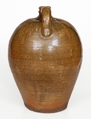 Three-Gallon Alkaline-Glazed Stoneware Jug, Stamped 