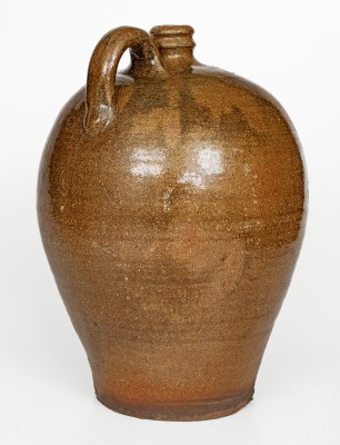 Three-Gallon Alkaline-Glazed Stoneware Jug, Stamped 