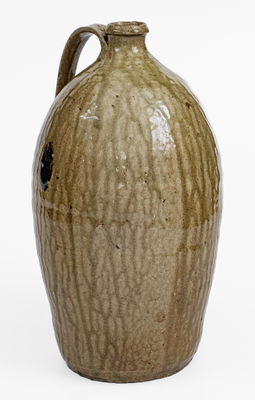 Attrib. Isaac Craven, White County, Georgia Alkaline-Glazed Stoneware Jug
