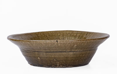 Alkaline-Glazed Stoneware Bowl attrib. Lanier Meaders, Cleveland, GA, c1960