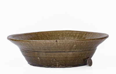 Alkaline-Glazed Stoneware Bowl attrib. Lanier Meaders, Cleveland, GA, c1960