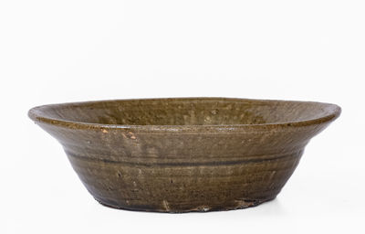 Alkaline-Glazed Stoneware Bowl attrib. Lanier Meaders, Cleveland, GA, c1960