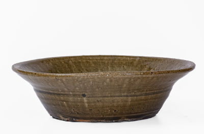 Alkaline-Glazed Stoneware Bowl attrib. Lanier Meaders, Cleveland, GA, c1960