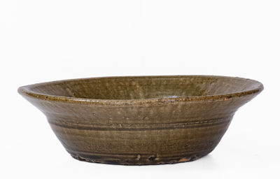 Alkaline-Glazed Stoneware Bowl attrib. Lanier Meaders, Cleveland, GA, c1960
