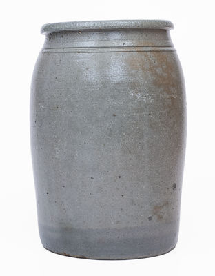 L.B. Dilliner / NEW GENEVA / PA Stoneware Jar, c1875