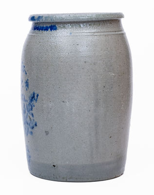 L.B. Dilliner / NEW GENEVA / PA Stoneware Jar, c1875