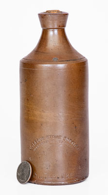 Salt-Glazed Stoneware Bottle, American Bottle Co., Middlebury, Ohio, 19th century