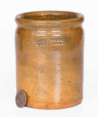 JOHN BELL / WAYNESBORO (Pennsylvania) Glazed Redware Jar
