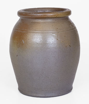 Small-Sized H.C. SMITH / ALEXA / D.C. (Alexandria, VA) Stoneware Jar, c1835