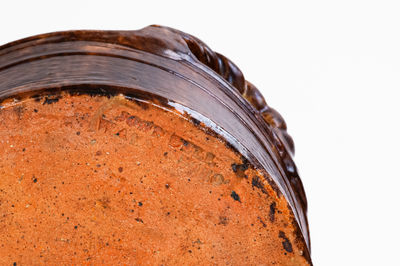 Small-Sized JOHN BELL / WAYNESBORO Redware Butter Tub, c1850-80