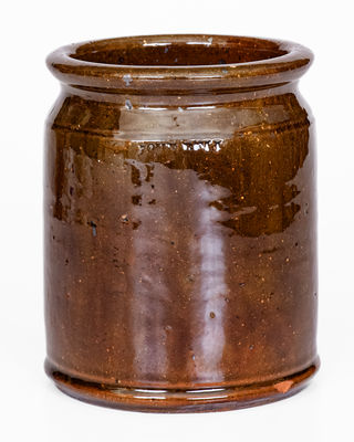 JOHN BELL (Waynesboro, Pennsylvania) Glazed Redware Jar