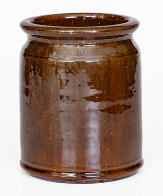 JOHN BELL (Waynesboro, Pennsylvania) Glazed Redware Jar