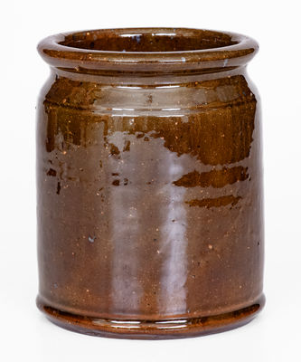 JOHN BELL (Waynesboro, Pennsylvania) Glazed Redware Jar