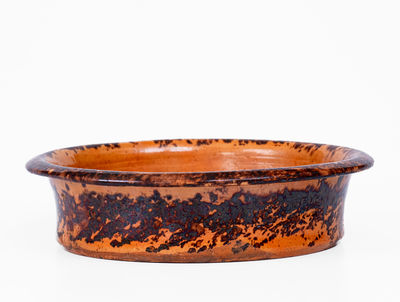 JOHN W. BELL / Waynesboro, Pa. Glazed Redware Dish