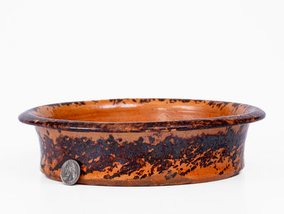JOHN W. BELL / Waynesboro, Pa. Glazed Redware Dish
