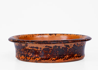 JOHN W. BELL / Waynesboro, Pa. Glazed Redware Dish
