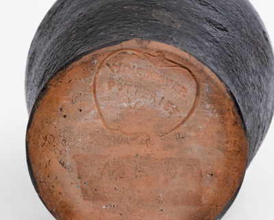 WINCHESTER POTTERIES Redware Vase, Thedy Fleet at Round Hill Pottery, Frederick Co, VA, c1930