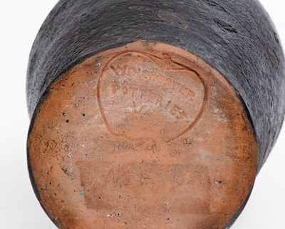 WINCHESTER POTTERIES Redware Vase, Thedy Fleet at Round Hill Pottery, Frederick Co, VA, c1930