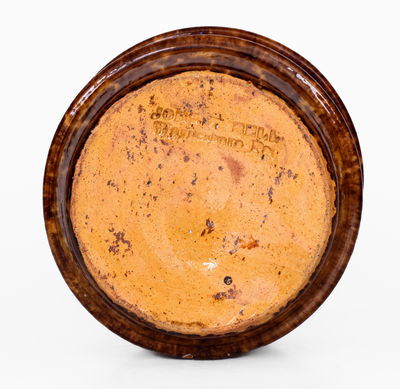JOHN W. BELL / Waynesboro, Pa. Glazed Redware Flowerpot