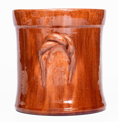 JOHN W. BELL / Waynesboro, Pa Redware Tobacco Jar