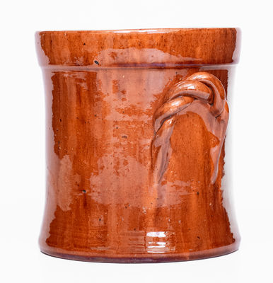 JOHN W. BELL / Waynesboro, Pa Redware Tobacco Jar