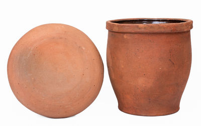 Two John Bell, Waynesboro, PA Redware Articles, c1840-80