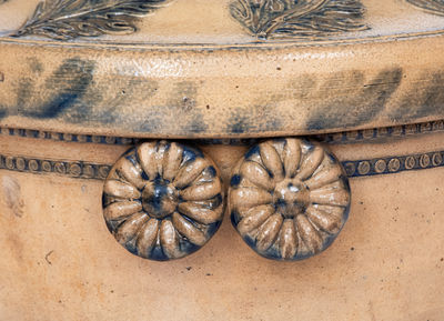 Outstanding Lidded Stoneware Cake Crock, 