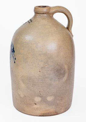 NORTON & FENTON / East Bennington, Vt. Stoneware Rabbit Jug, c1845