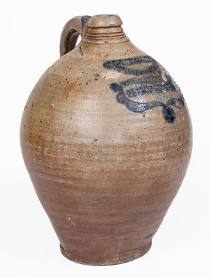 Fine C. CROLIUS / MANUFACTURER / MANHATTAN-WELLS / NEW-YORK Stoneware Jug