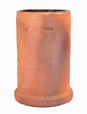 A W BACHER / WINCHESTER VA Redware Chimney Flue Liner