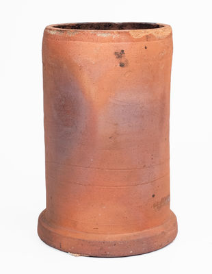 A W BACHER / WINCHESTER VA Redware Chimney Flue Liner