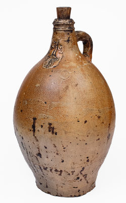 Large Stoneware Bellarmine Jug, probably Frechen, German, 16th or 17th century