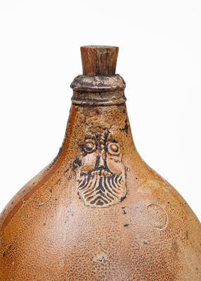 Large Stoneware Bellarmine Jug, probably Frechen, German, 16th or 17th century