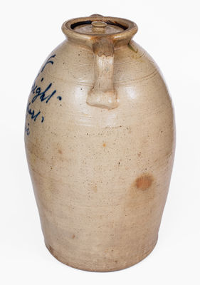 J. Lambright / Newport, Ohio Eight-Gallon Open-Handled Stoneware Jar