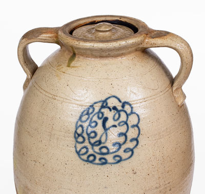 J. Lambright / Newport, Ohio Eight-Gallon Open-Handled Stoneware Jar