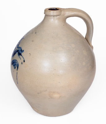 NORTON & FENTON / BENNINGTON, VT Stoneware Rabbit Jug, circa 1845