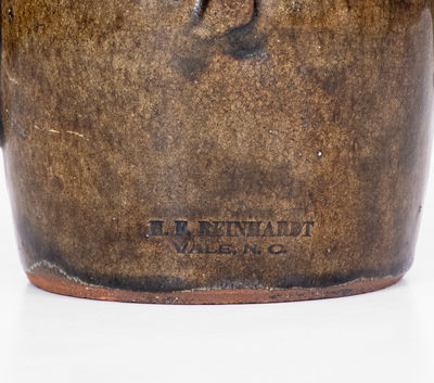 Rare H.F. REINHARDT / VALE, N.C. Alkaline-Glazed Stoneware Face Jug