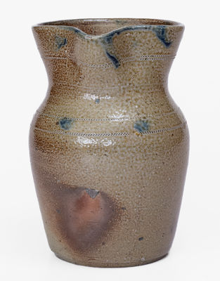 Rare W.H. CRISCO (Randolph Co., North Carolina) Decorated Stoneware Pitcher