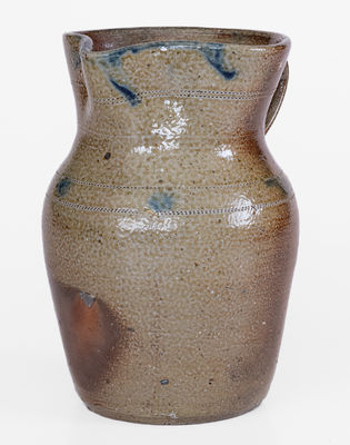 Rare W.H. CRISCO (Randolph Co., North Carolina) Decorated Stoneware Pitcher